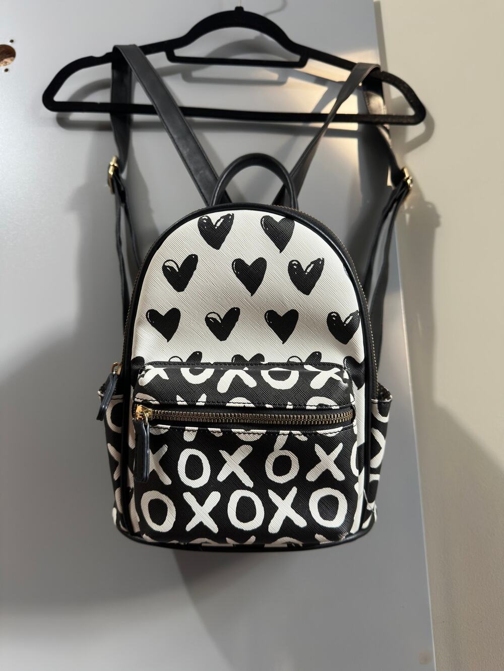 Black/White Mini Backpack